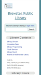 Mobile Screenshot of brewsterlibrary.org